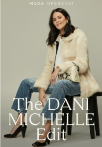 Image featured atop an email sent by Moda Operandi to customers on January 28th announcing the partnership with Dani Michelle